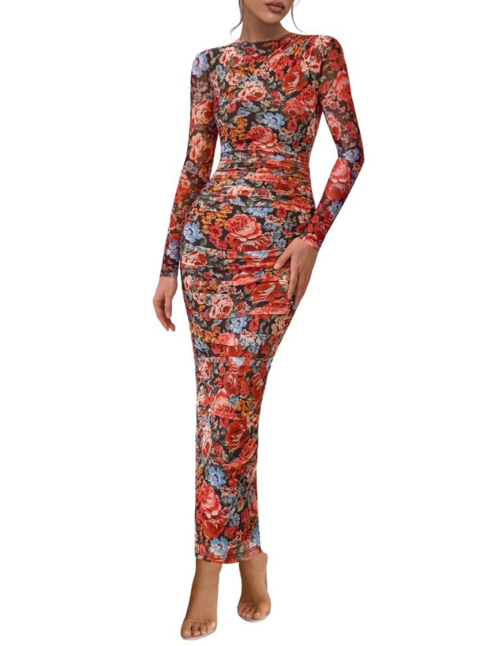 Long Sleeve Maxi Dresses for Women Wedding Guest Fall Outfits